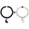 Spider Friendship Bracelets Matching Bracelets for Couple Best Friends Bff Magnet Heart Bracelets Goth Jewelry Gifts for Women