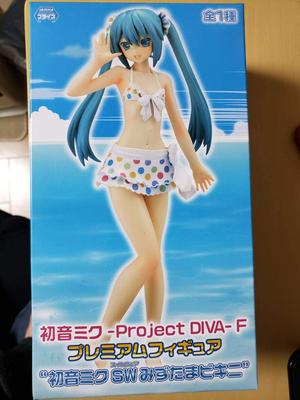 Игрушка Zany Hatsune Miku F Премиум Фигурка Мику SW Капля воды -Project DIVA- «Бикини Хацунэ» (Приз)