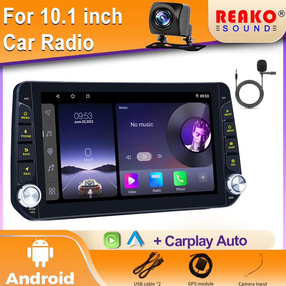 10'' 2din Android Universal Car Radio Stereo Player FM BT GPS WIFI Carplay Android Auto MIrrorlink Reversing Function DVR Record