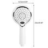 Handheld Bathroom Shower Spray Head Digital Temperature Display 3 Colors LED