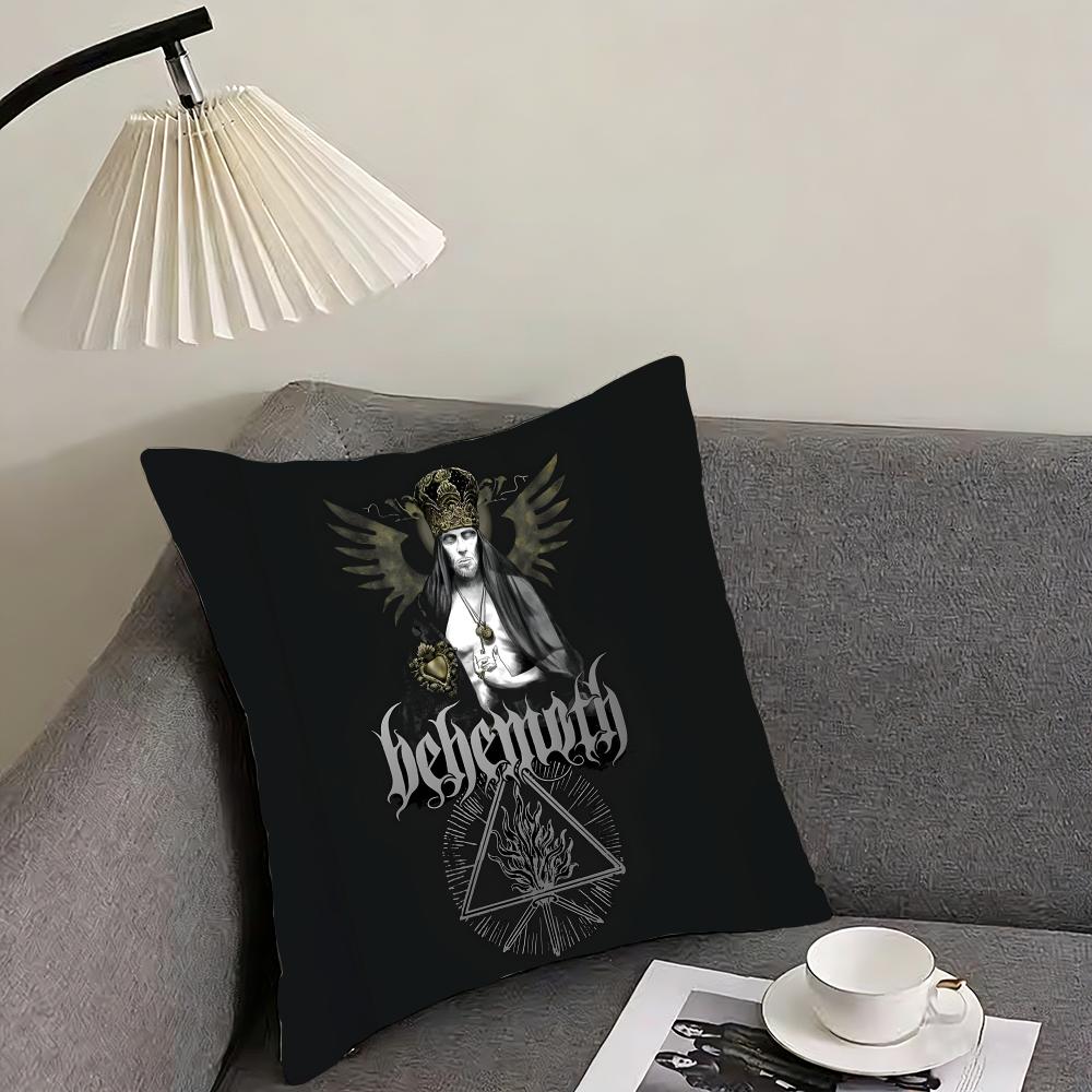 BBEHEMOTH Band Cushion Cover Pillowcase Ultra Soft Skin Friendly Fabric Cloud Like Comfort Concealed Zipper