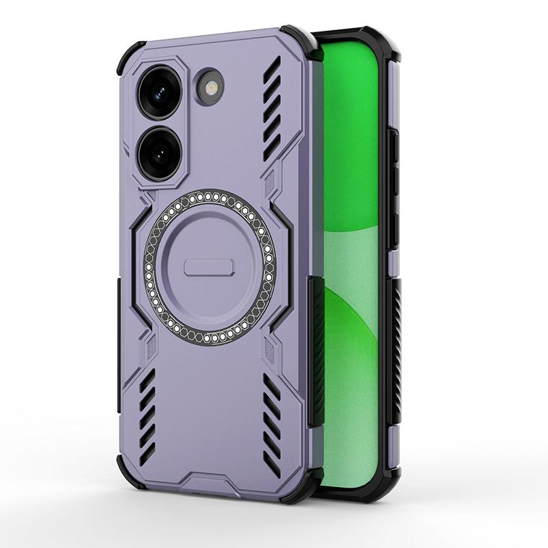 KEYSION Полый корпус с рассеиванием тепла для Xiaomi POCO X8 Pro Max TPU+PC Магнитное охлаждение Ударопрочный чехол для телефона для POCO X8 Pro