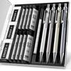 Four Candies Metal Mechanical Pencil Set with Case 4 HB Lead Refills with Eraser for Writing and Drafting 0.7mm -