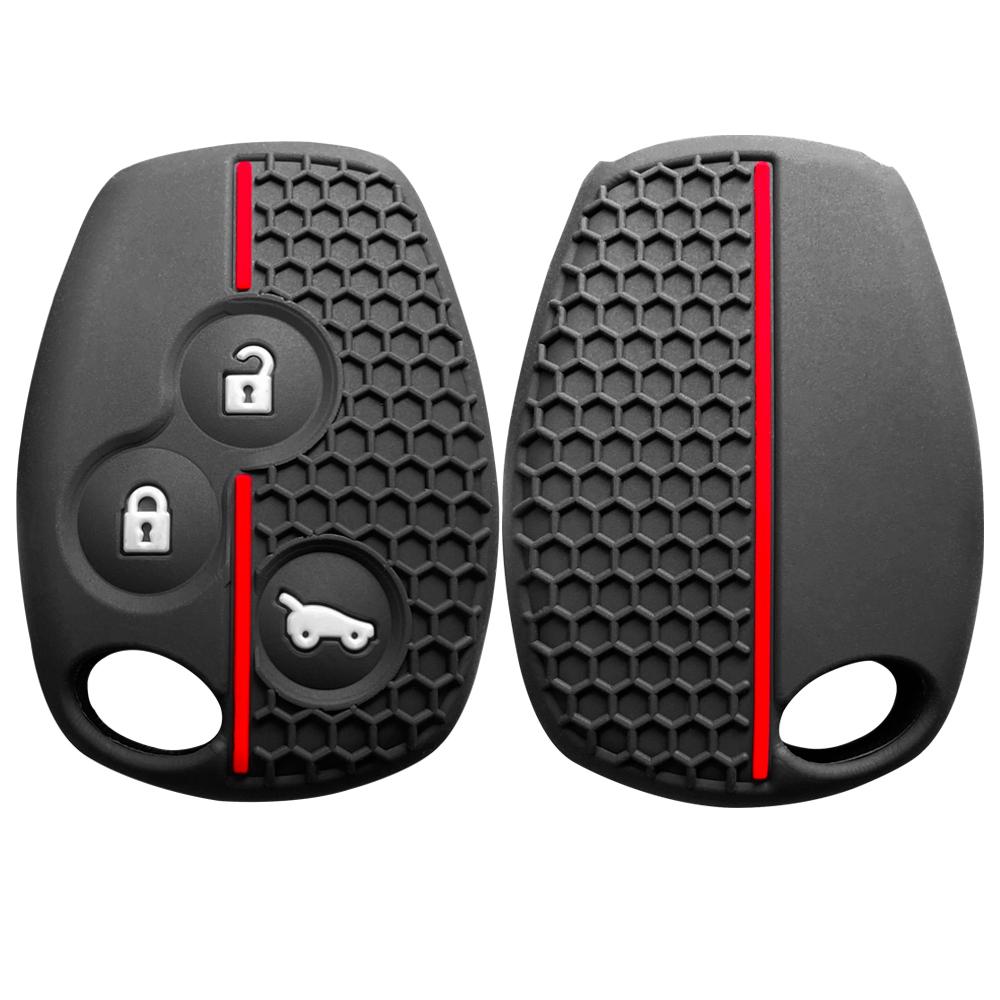 Силиконовый чехол для ключа держатель чехол для ключа для Renault Clio 3 Logan 2 Dacia Duster sandero stepway Lada Largus для Nissan Almera terrano