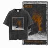 ZF STREETWEAR Хлопковая футболка с принтом, кислотной стиркой, эксклюзивным рисунком, унисекс, крутая, винтажная, ретро, мужская футболка, большого размера, футболка для мужчин