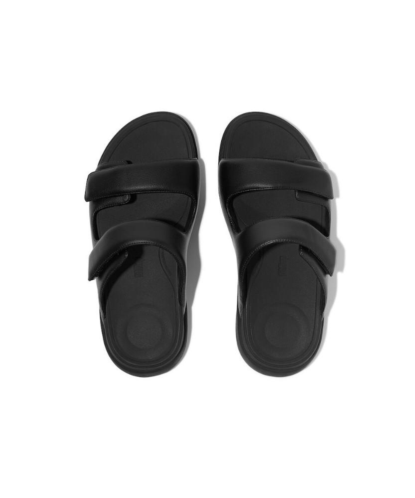 Fitflop Мужские Шлепанцы F-Mode Go с Регулируемой Двухполосной Пряжкой - Черные (Ft61K1D015)