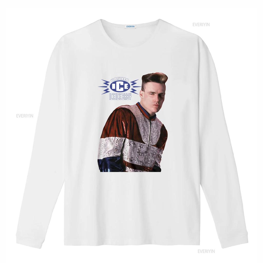 Vanilla Ice Baby Single Cover Mens T Shirt Iib Rapper Hip Hop Pop Music vintage Washed fashion Soft graphic Versatile homme