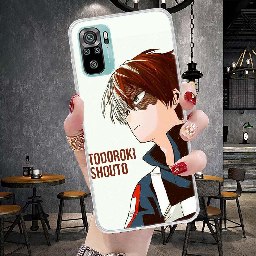 Мой герой MHA Тодороки Шото Мягкий чехол для телефона для Xiaomi Redmi Note 15 14 14S 13 12 Pro Plus 12S 11 11S 11E 10 10S 11T 5G Fundas Co