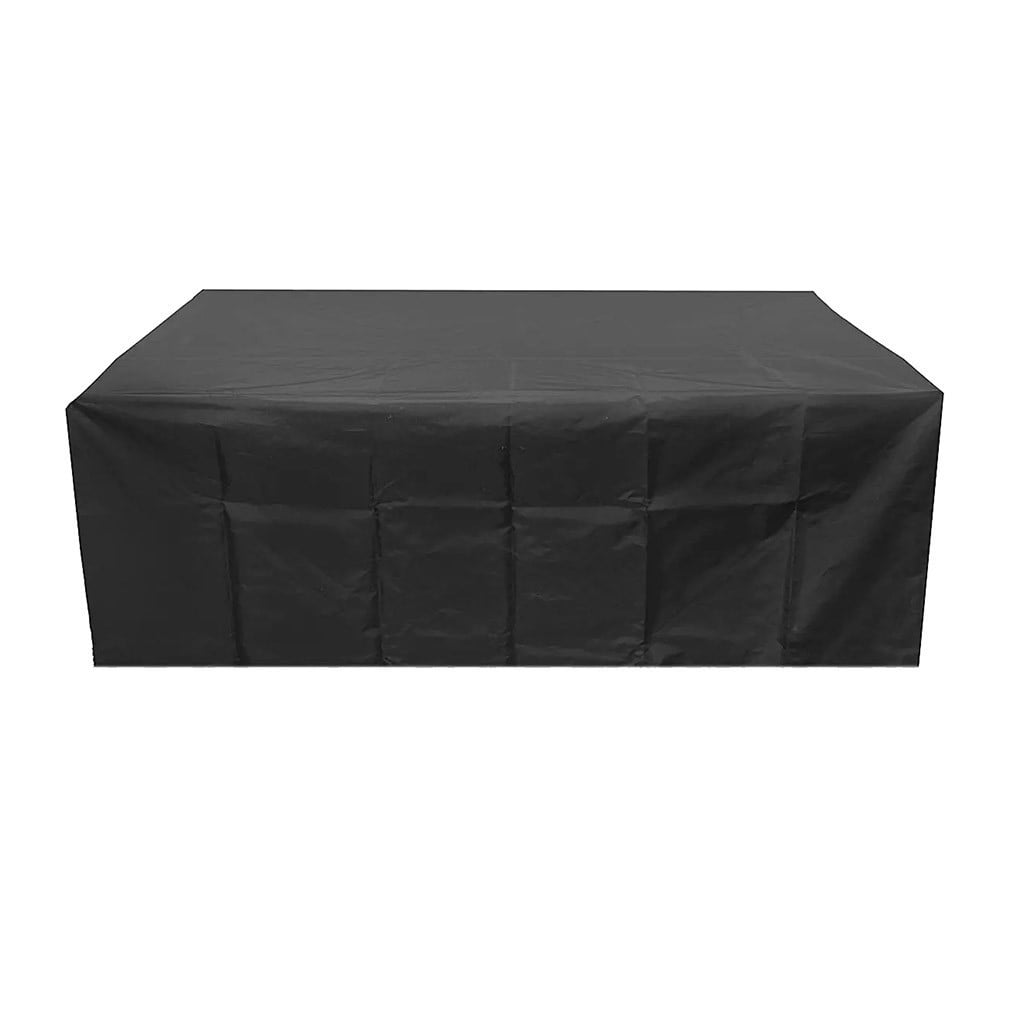Waterproof Patio Furniture Cover - 150x90x75 Cm Rectangular Garden Table Protector with Windproof Design, Oxford Polyester 420D, Adjustable Hem