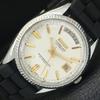 USED JAPAN RICOH R31 AUTOMATIC MENS DAY&DATE WHITE COLOR DIAL WATCH A433097-2 R114-a433097