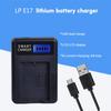 LP-E17 LPE17 LP E17 USB Battery Charger with LCD Screen Replacement for EOS Rebel T6i 750D 800D 200D 8000D Kiss