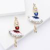 High-Grade Alloy Enamel Ballet Girl Brooch Exquisite Creative Women'S Clothing Corsage Jewelry Pin