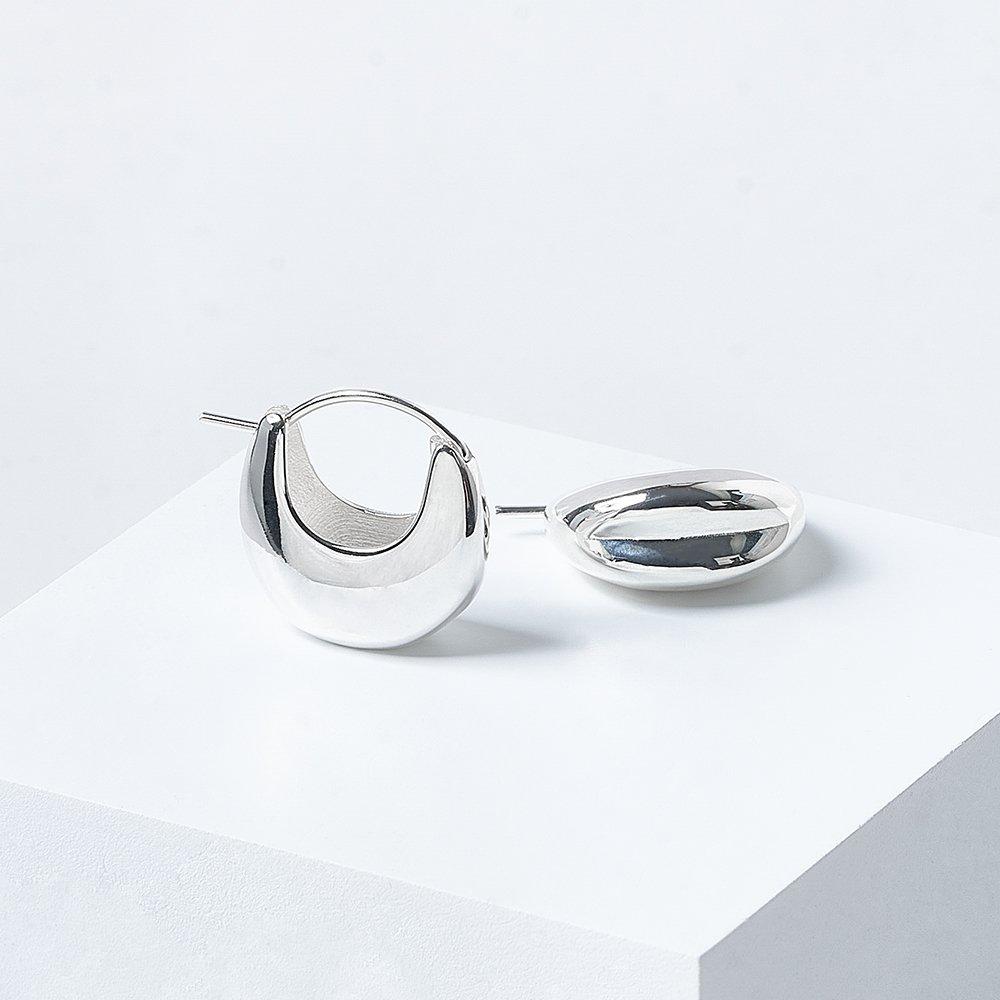 Silver925 Bold and Bold Earrings