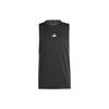 Solid Logo Round Neck Training Design Heat.Rdy Sleeveless Vest Men Vests Black IS3708