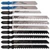 10 Piece Set of Curved Saw Blades, 10PC Metal Fine Toothed Medium Toothed Saw Blades, Aluminum Woodworking Saw Blade Combination Set