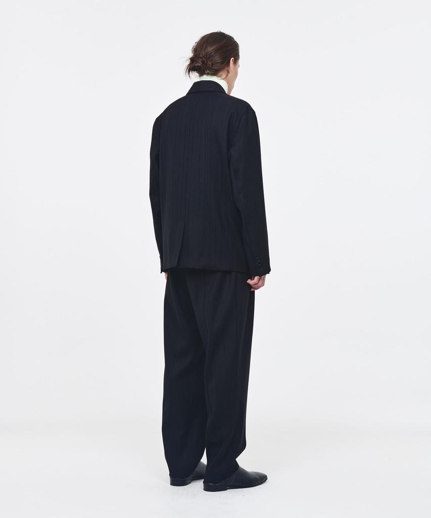 Afterpray Shawl Collar Double-Breasted Blazer Black