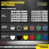 PowerZone Custom Team Motorcycle Graphic Decal Stickers Kit For SUZUKI RM250 2001-2012 RM125 250cc Name Number Custom