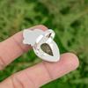 Natural Elestial Quartz Gemstone 925 Silver Solitaire Ring Size 9 For Women