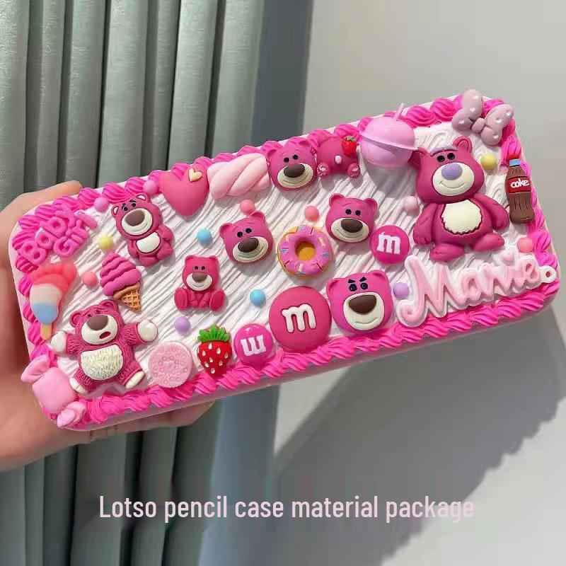 Набор для пенала из кремового клея ручной работы – Креативный и милый набор студенческой канцелярии