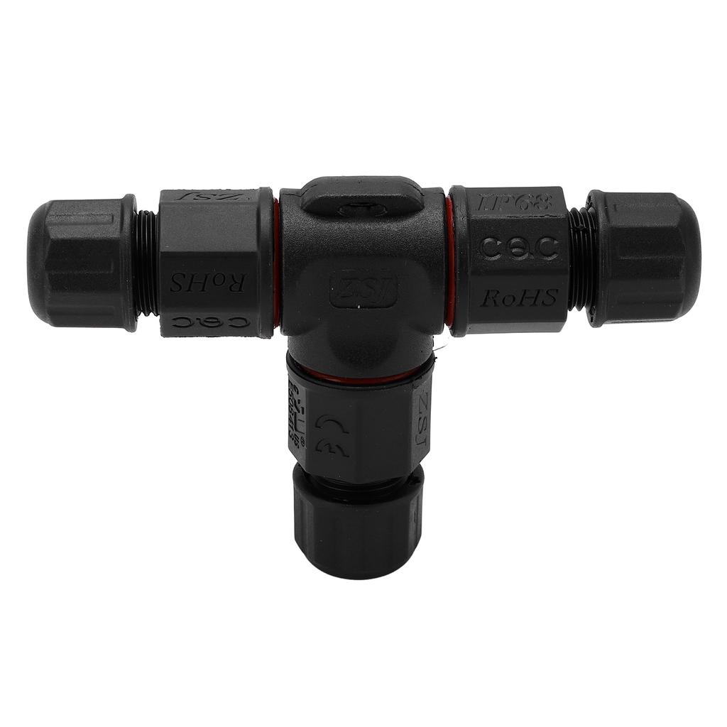 3Pcs Waterproof 3 Way Wire Connector 4 Core Junction Box Outdoor Waterproof IP68 Electrical Cable