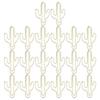 20Pcs Paper Clip Mini Innovative Cute Cactus Shaped Pin School Office Supplies Gold