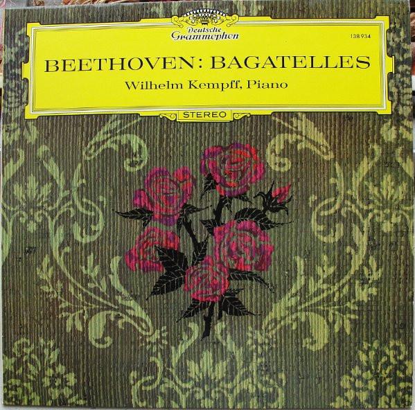LP Record WILHELM KEMPFF Beethoven Trivia 138934 DEUTSCHE GRAMM Germany Classical Used