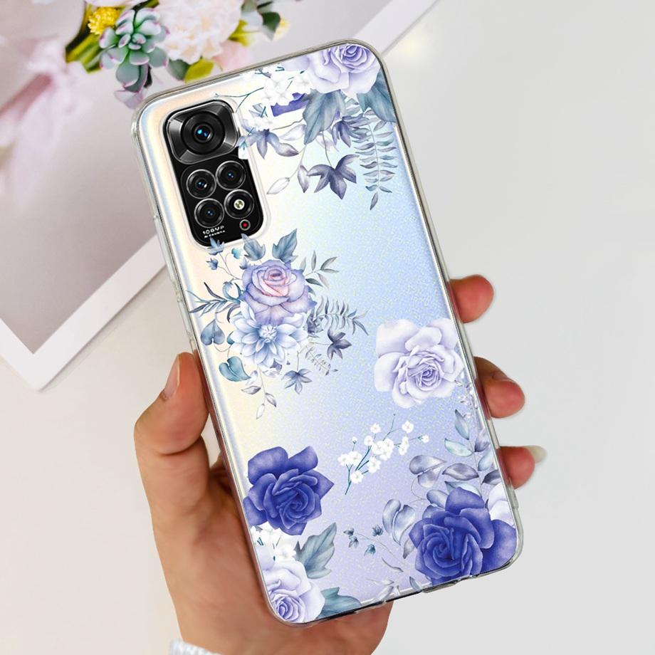 Women Fashion Phone Case For Xiaomi Redmi Note 11 Pro 4G 5G / Redmi Note11 11s 4G Global Luxury Slim Silicone Bumper Coque Soft