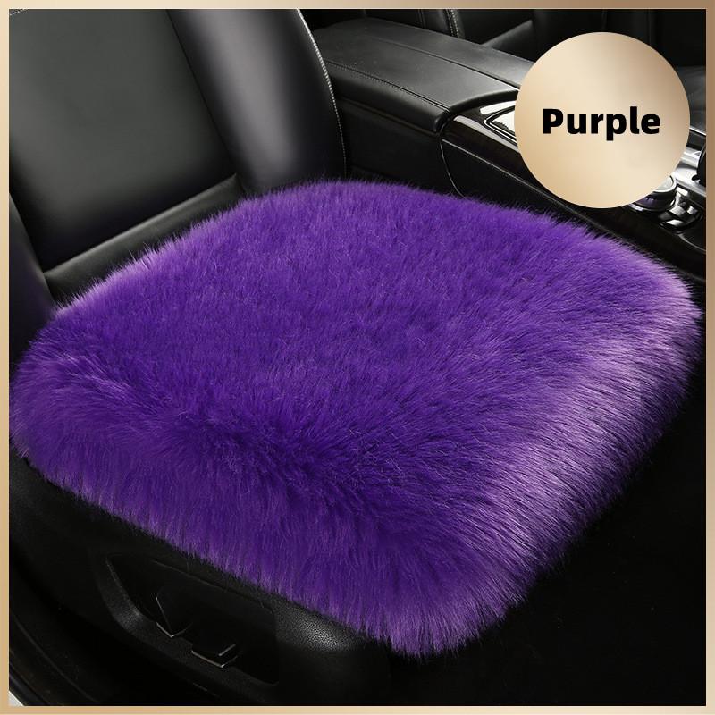 1 шт. чехол для автомобильного сиденья из искусственного меха, плюшевый зимний белый универсальный автомобильный интерьерный коврик из искусственной шерсти, теплый и роскошный плюшевый коврик
