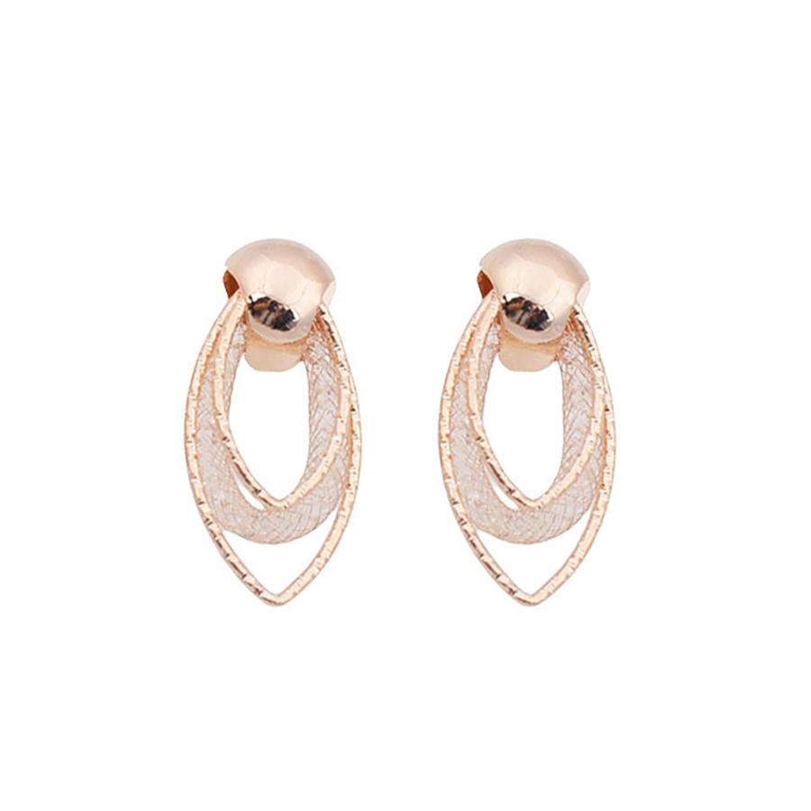 Трендовые серьги-подвески из проволочной сетки с каплями и стразами для женщин, изысканная геометрия, ювелирные изделия золотого цвета