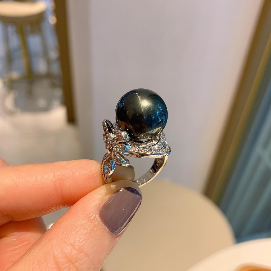 Кольцо Ao Fritillary Pearl для женщин, модное, креативное, ювелирное, регулируемое, модное, на руку