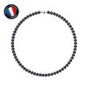 Necklace - - AAA+ Freshwater Cultured Pearl - 6-7 Mm - 925 Silver Ball Clasp - Women