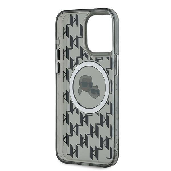 Etui do iPhone 15 Pro Max Karl Lagerfeld MagSafe Monogram Czarne