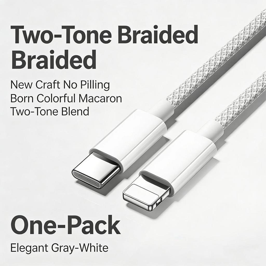 Быстрая зарядка устройств Apple с помощью этого кабеля PD мощностью 20 Вт, совместимого с iPhone 14, 13, 11 Pro, 12, 8 Plus и XR.