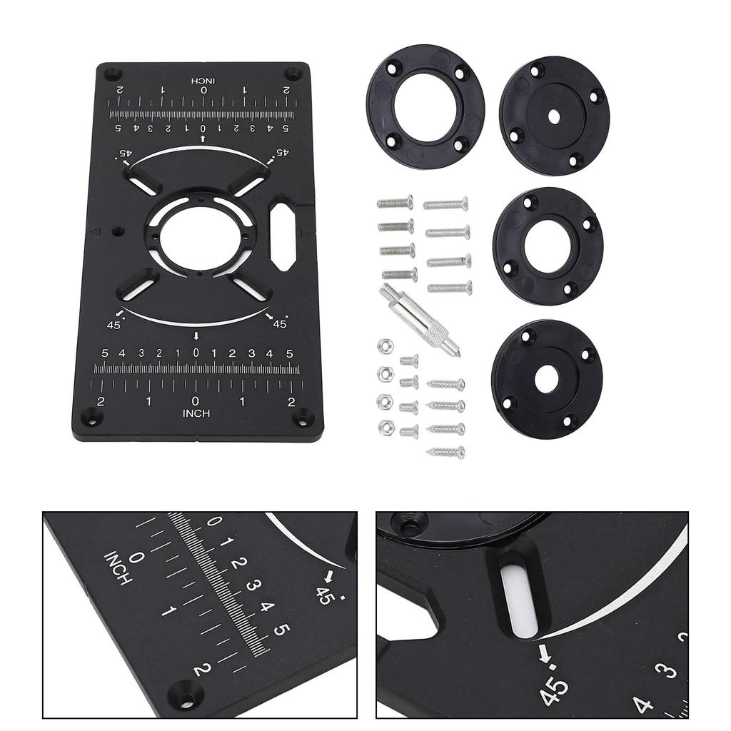 Aluminum Router Table Insert Plate Trimming Machine Flip Board For Woodworking Project Trimming Machine Application