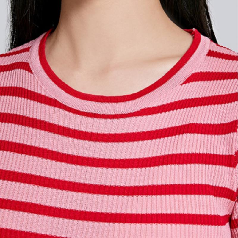 Spao STriped Ribbed Slim KniT Spkwc26g91 T