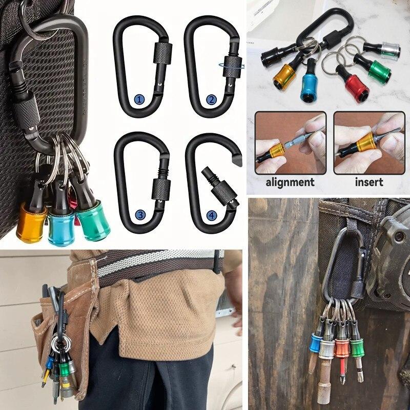 Обновление, нажатие для разблокировки, 12 шт. держателя для отверток из алюминиевого сплава с шестигранным хвостовиком 1/4 дюйма, легкий быстросменный удлинитель