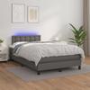 VidaXL Bed Slatted Base with Mattress and LEDs, Upholstered Bed, Double Bed, Adult Bed for Interior Bedroom, 3134217