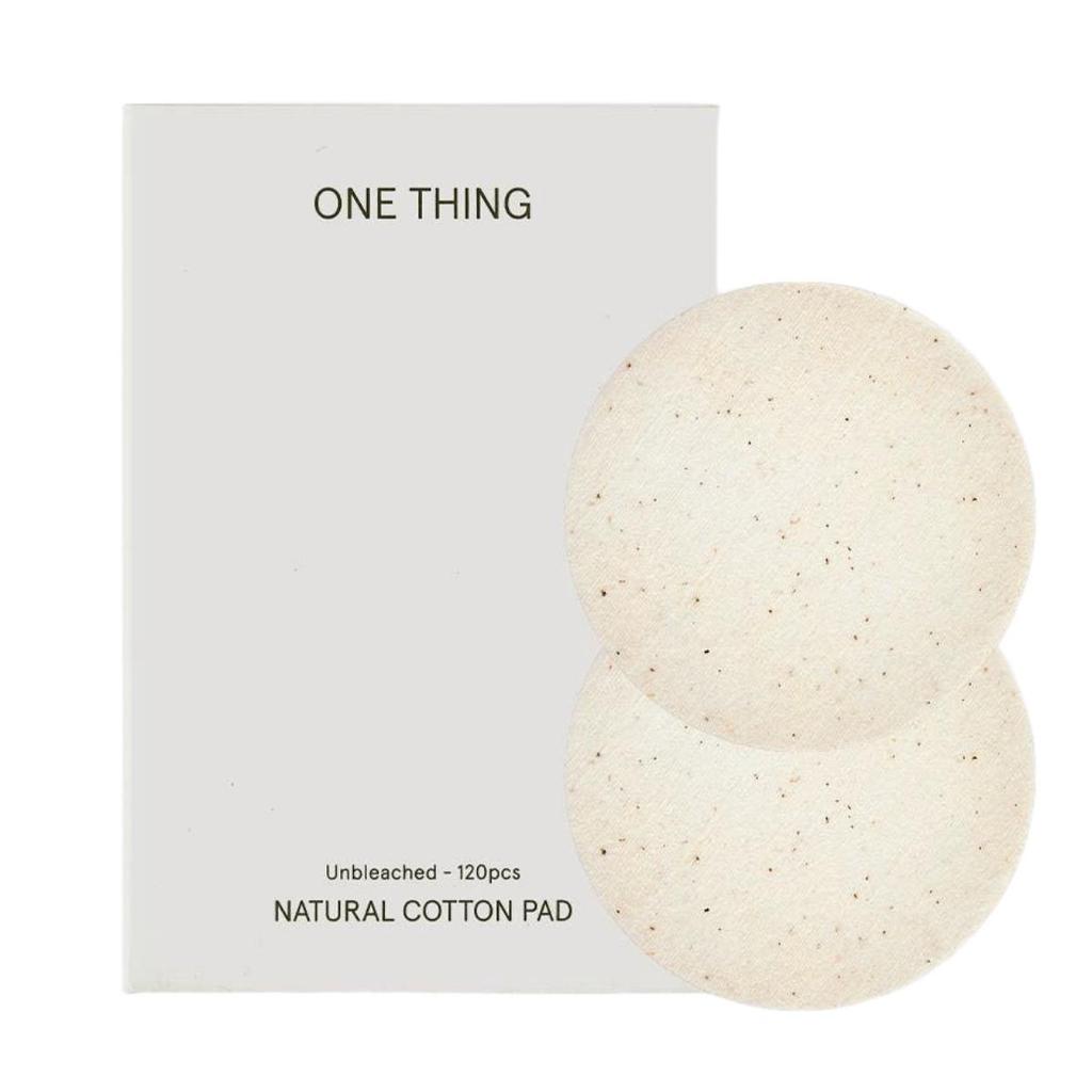 ONE THING Pure Cotton Pad Soft Unbleached 120ea