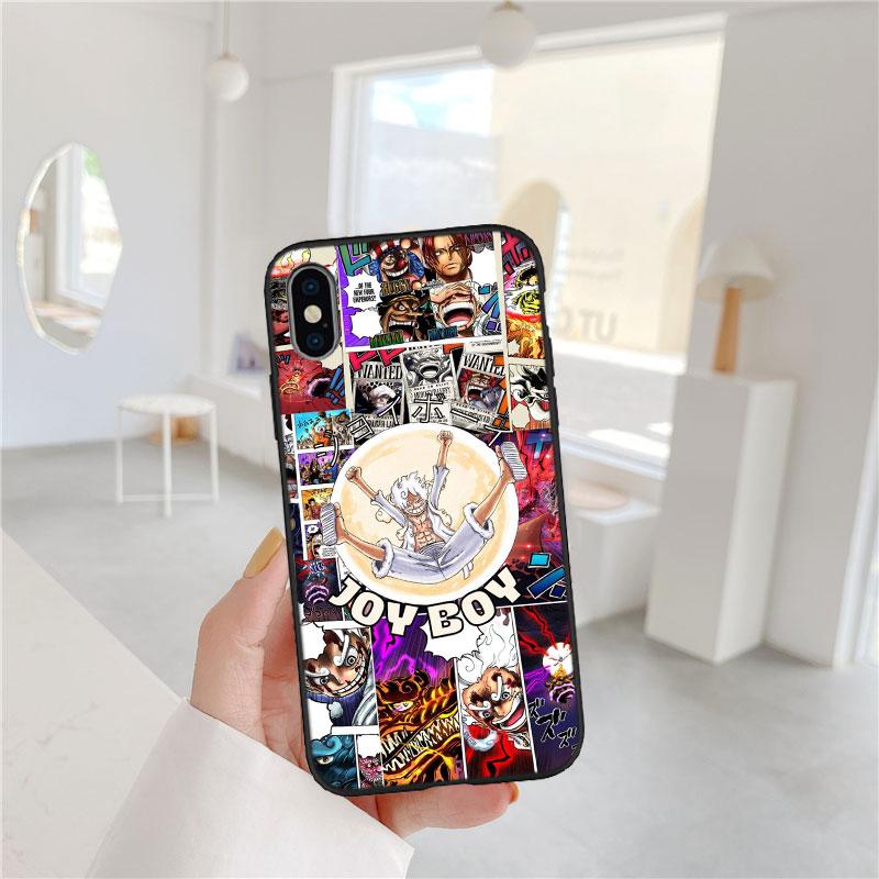 One Piece Soft Shell Phone Case for iPhone 16 15 14 13 12 Pro Max Plus Mini