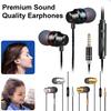Wired Headphones Heavy Bass In-ear Headphone Noise-Cancelling Smart Wire Control Sports Music High Clarity Wired Gaming Earbuds