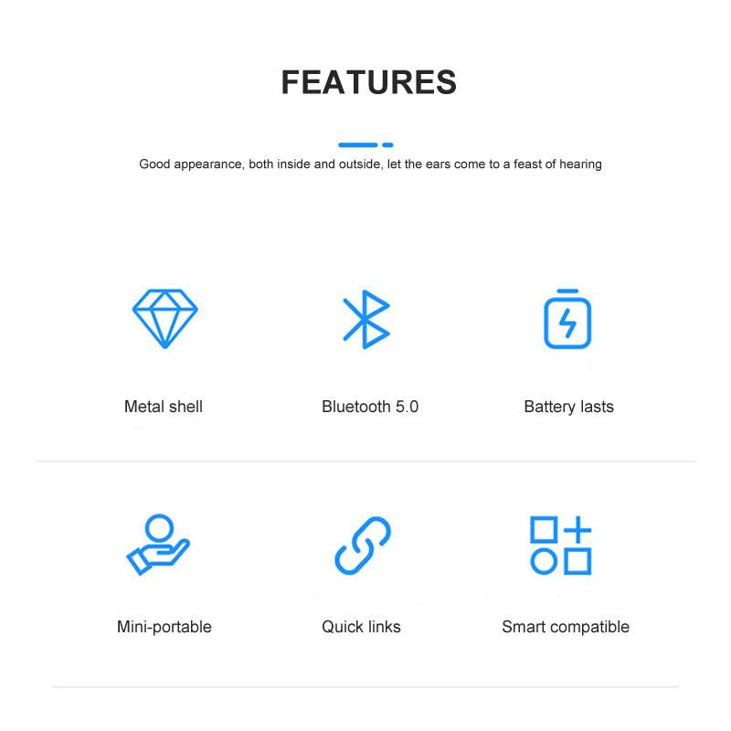 Беспроводной динамик Alien Metal Bluetooth, TWS сабвуфер, стереозвук, обновленная TF-карта, мини-портативный громкоговоритель, подарок