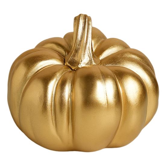 Halloween Pumpkin Ornament Fine Workmanship Hand-painted Pumpkin Art Piece Autumn Seasonal Home Decor