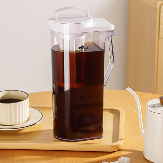 Большой кувшин для воды со шкалой 1,6 л/2,2 л пластиковый кувшин для холодильника съемный фильтр для льда