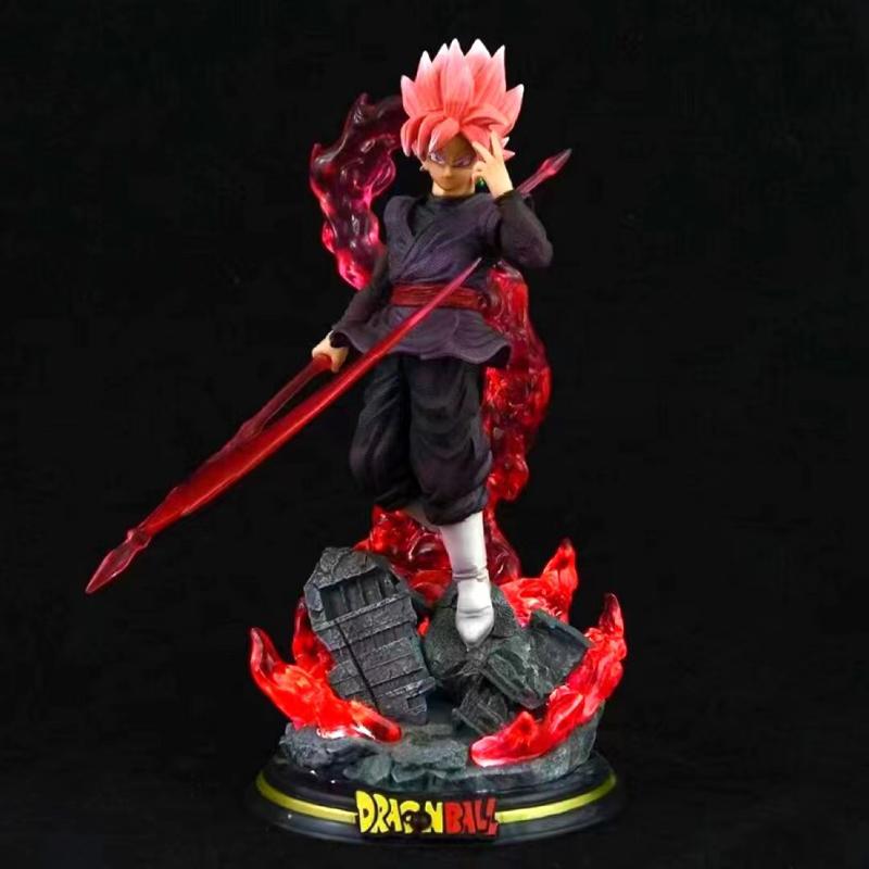 28cm Drogan Boll Z Zamasu Figure Black Gocool Pvc Action Figures Gk Statue With Light Base Collection Model Toys For Children Gift