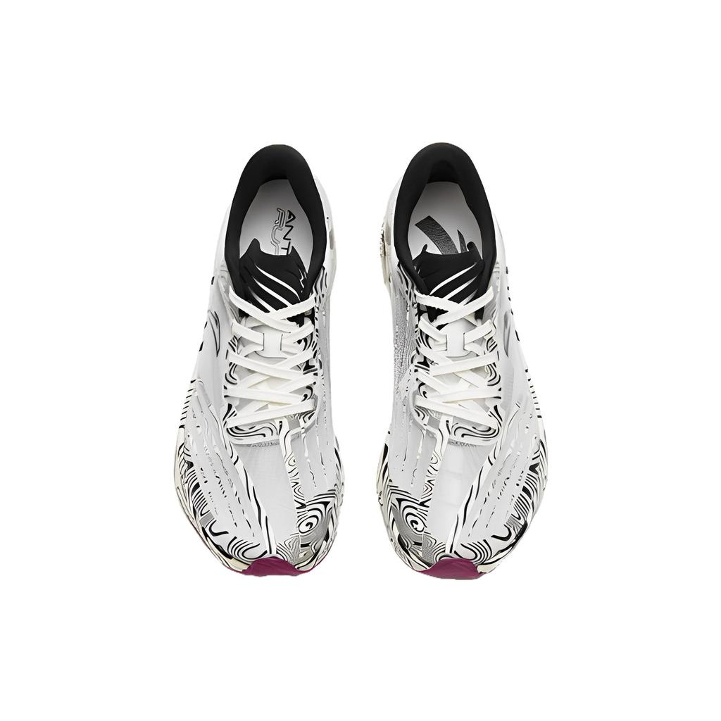 Anta C202 GT Pro Marathon Style Non-Slip Wear-Resistant Low-Top Running Shoes Men Sneaker White Black 412310401-1