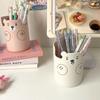 1 Piece Mini Pencil Holder Kawaii Cartoon Animal Bear Stationery Pen Holder Phone Holder Student/Offic Supplies Desk Organiser