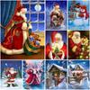 DIY Santa Claus 5D Diamond Painting Full Round Drill Christmas Gift Snowman Diamond Embroidery Cross Stitch Home Decor Wall Art