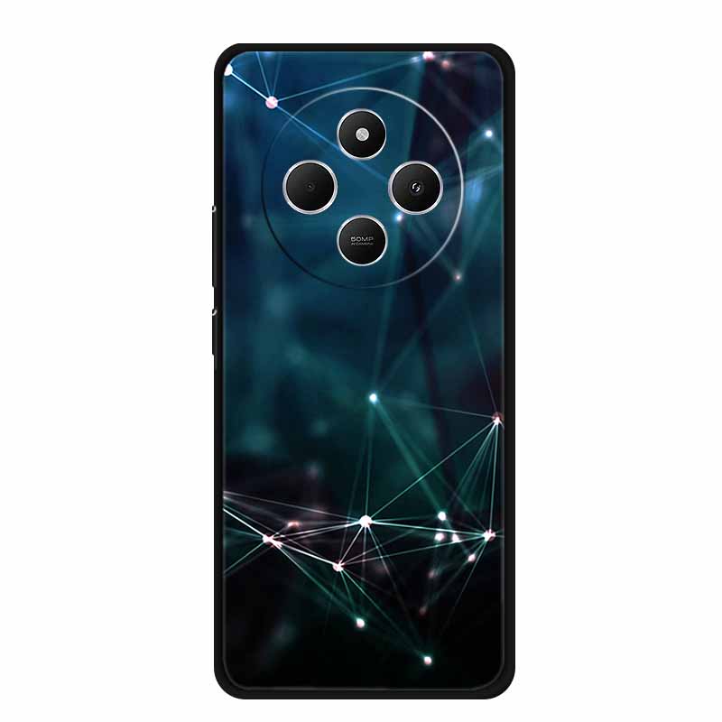 Phone Case For Xiaomi Redmi 14C Back Cover Case 14 C Black Silicone Soft Funda For Redmi 14C Case Redmi14C 6.88" Shockproof Bag
