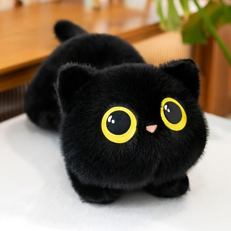 MINISO Мультяшная плюшевая игрушка-кошка Милая кукла черной кошки Лучший подарок-компаньон для роста, на дни рождения и праздники