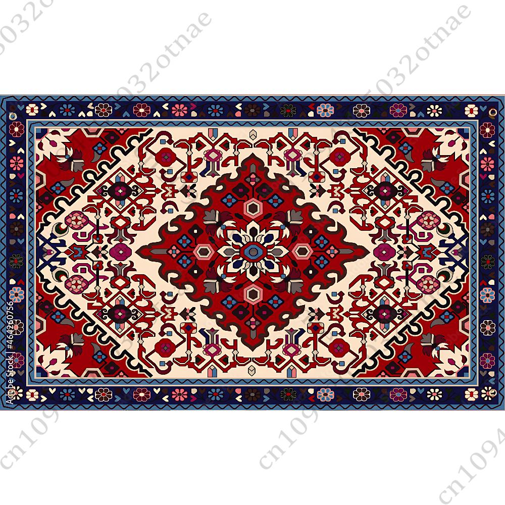 Персидский Ковер Цветочный Узор Флаг Гобелен Забавный Баннер Для Комнаты в Общежитии Спальни Садовой Гостиной Настенное Искусство Декор Вечеринки